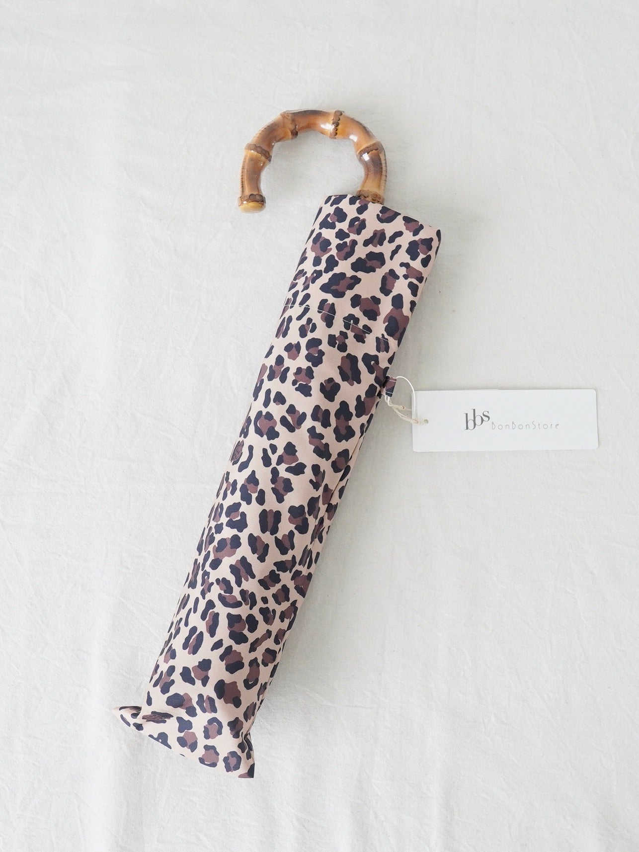 BONBON STORE レオパード折りたたみ傘(雨傘&UV) [BON-25004]