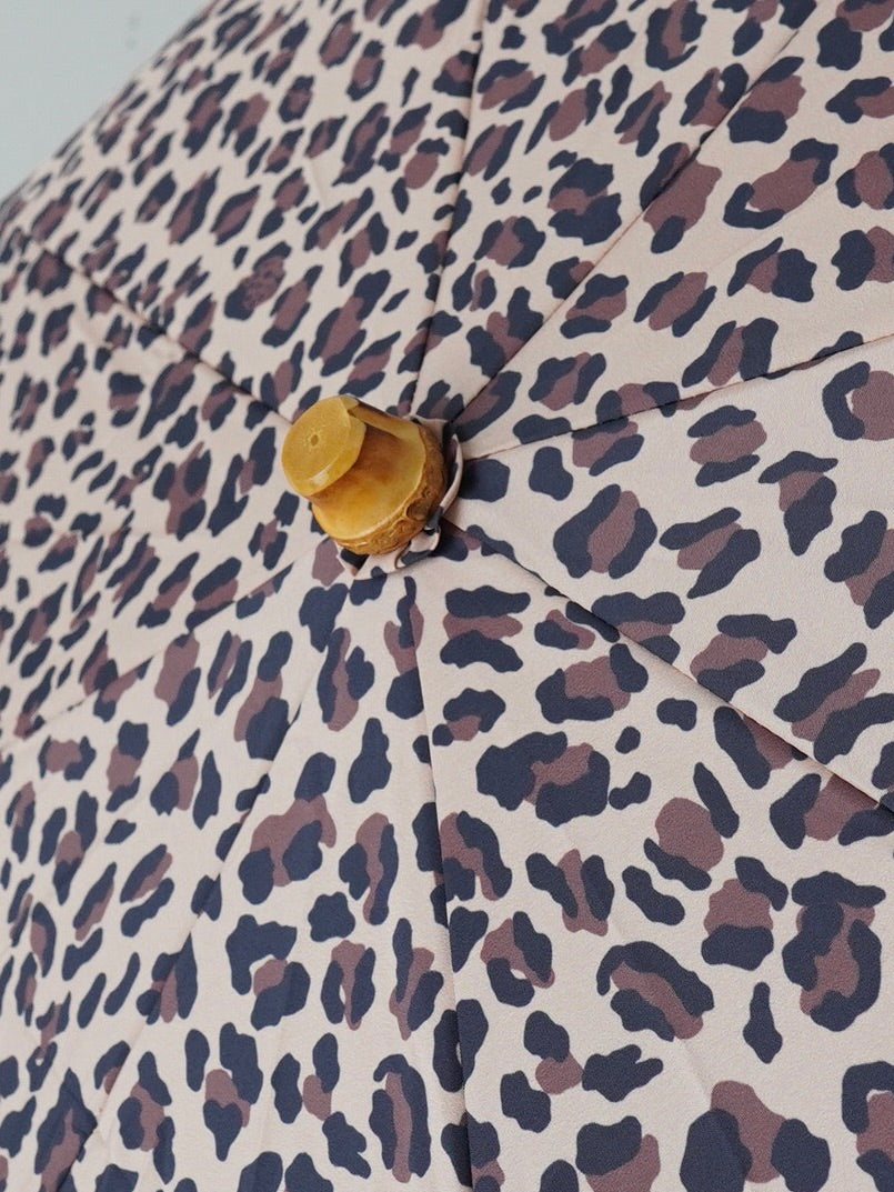 BONBON STORE レオパード折りたたみ傘(雨傘&UV) [BON-25004]