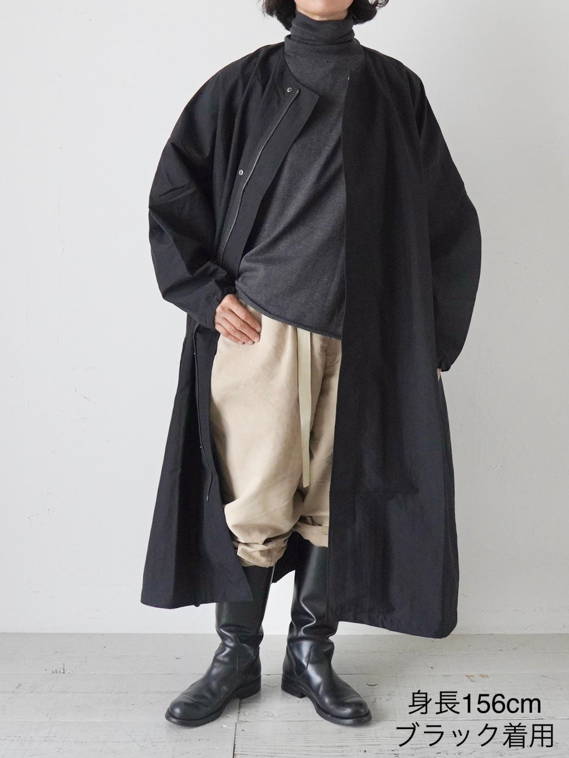 Honnete タックドスリーブオーバーフィットコート [HO-25AWCO23]