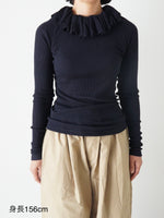 画像をギャラリービューアに読み込む, shida フリル丸胴プルオーバー [250205]
