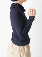 画像をギャラリービューアに読み込む, shida フリル丸胴プルオーバー [250205]
