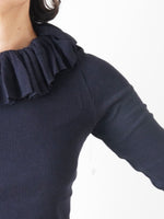 画像をギャラリービューアに読み込む, shida フリル丸胴プルオーバー [250205]
