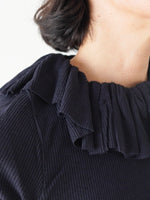 画像をギャラリービューアに読み込む, shida フリル丸胴プルオーバー [250205]
