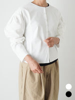 画像をギャラリービューアに読み込む, shida パフスリーブカーディガン [250203]
