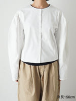 画像をギャラリービューアに読み込む, shida パフスリーブカーディガン [250203]
