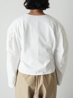 画像をギャラリービューアに読み込む, shida パフスリーブカーディガン [250203]
