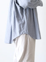 画像をギャラリービューアに読み込む, TOUJOURS バンドカラーバックギャザーシャツ [IM43LS03]
