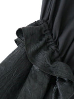 画像をギャラリービューアに読み込む, noir kei ninomiya 綿ブロード×アセテートサテンワンピース [3P-O008-051]
