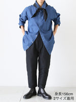 画像をギャラリービューアに読み込む, TOUJOURS バイオウォッシュバギーシャツ [HM43MS01]
