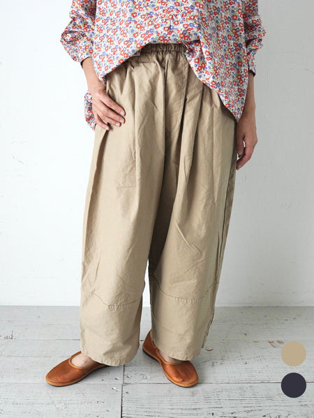 veritecoeurコットンヘンプパンツ生成り