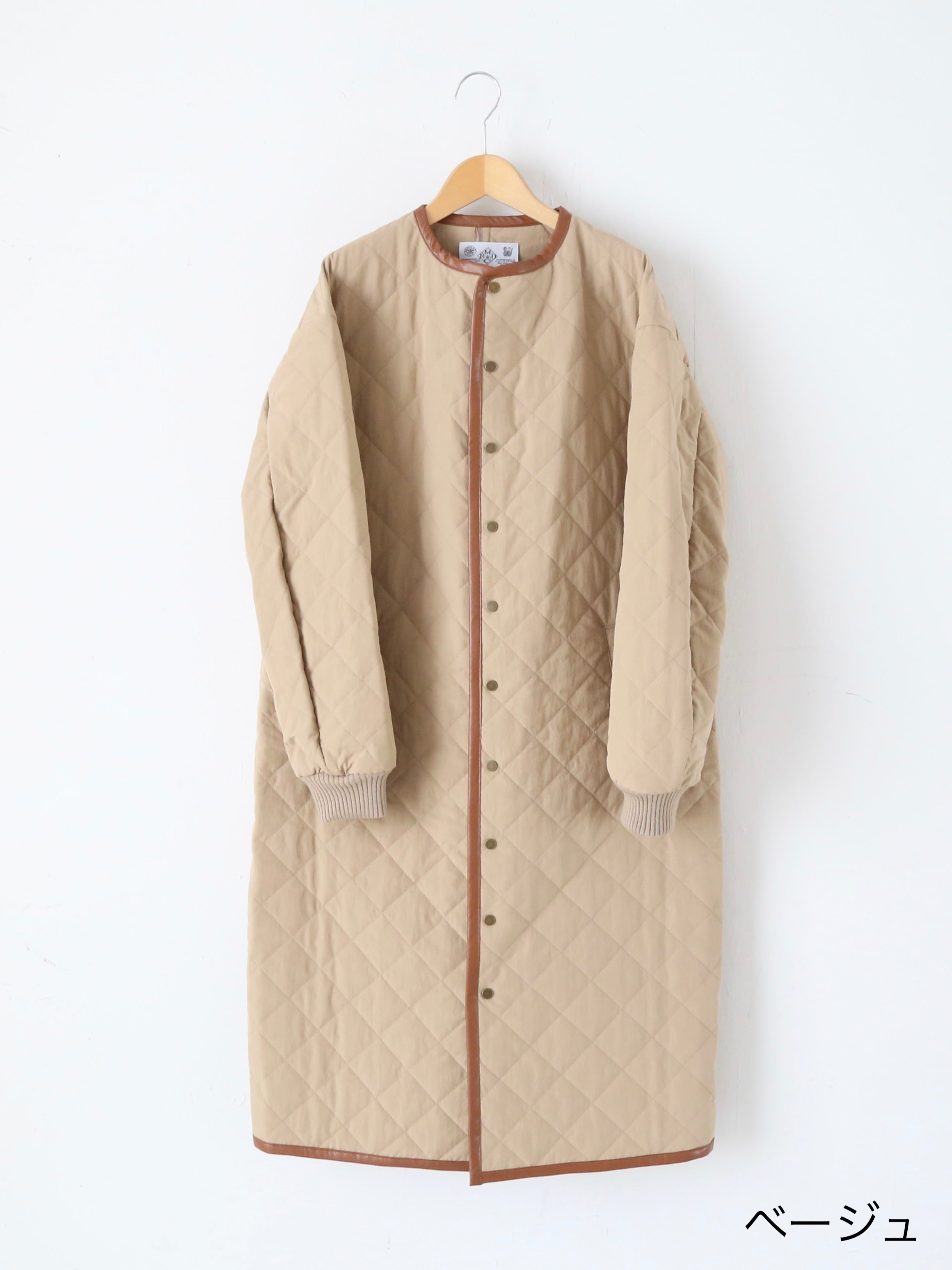 R&D.M.Co- ウォータープルーフキルティングロングコート [7729]