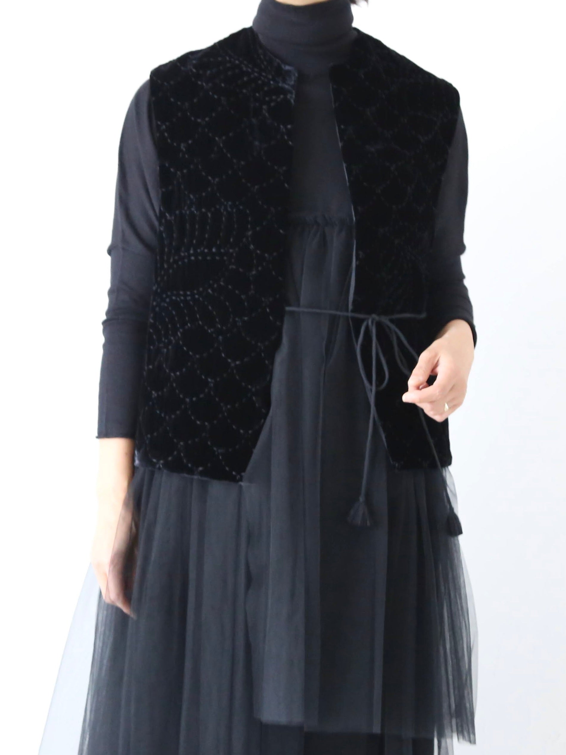 TOWAVASE パーマネントトワヴァーズベスト(ベルベット) [30-0020A]