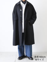 画像をギャラリービューアに読み込む, tao ウールギャバ後染めコート [TC-C101-051]
