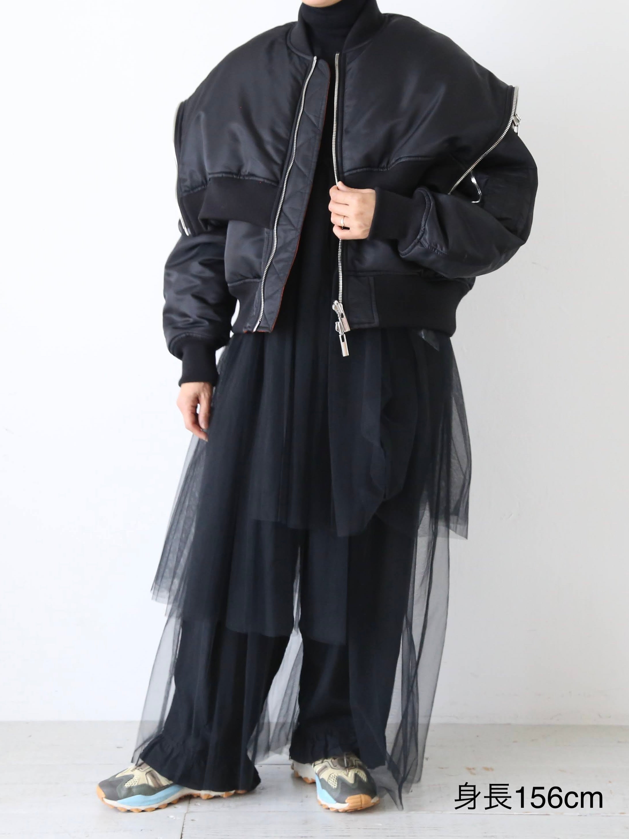noir kei ninomiya ナイロンツイルジャケット [3P-J013-051]