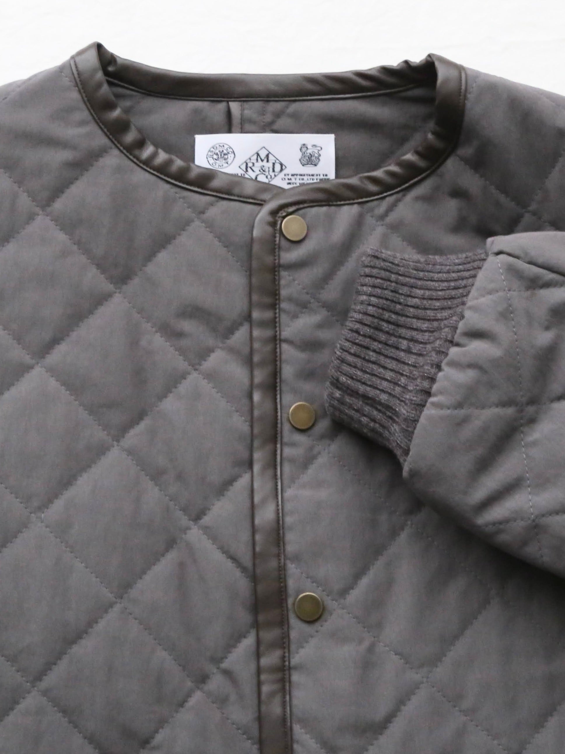 R&D.M.Co- ウォータープルーフキルティングロングコート [7729]