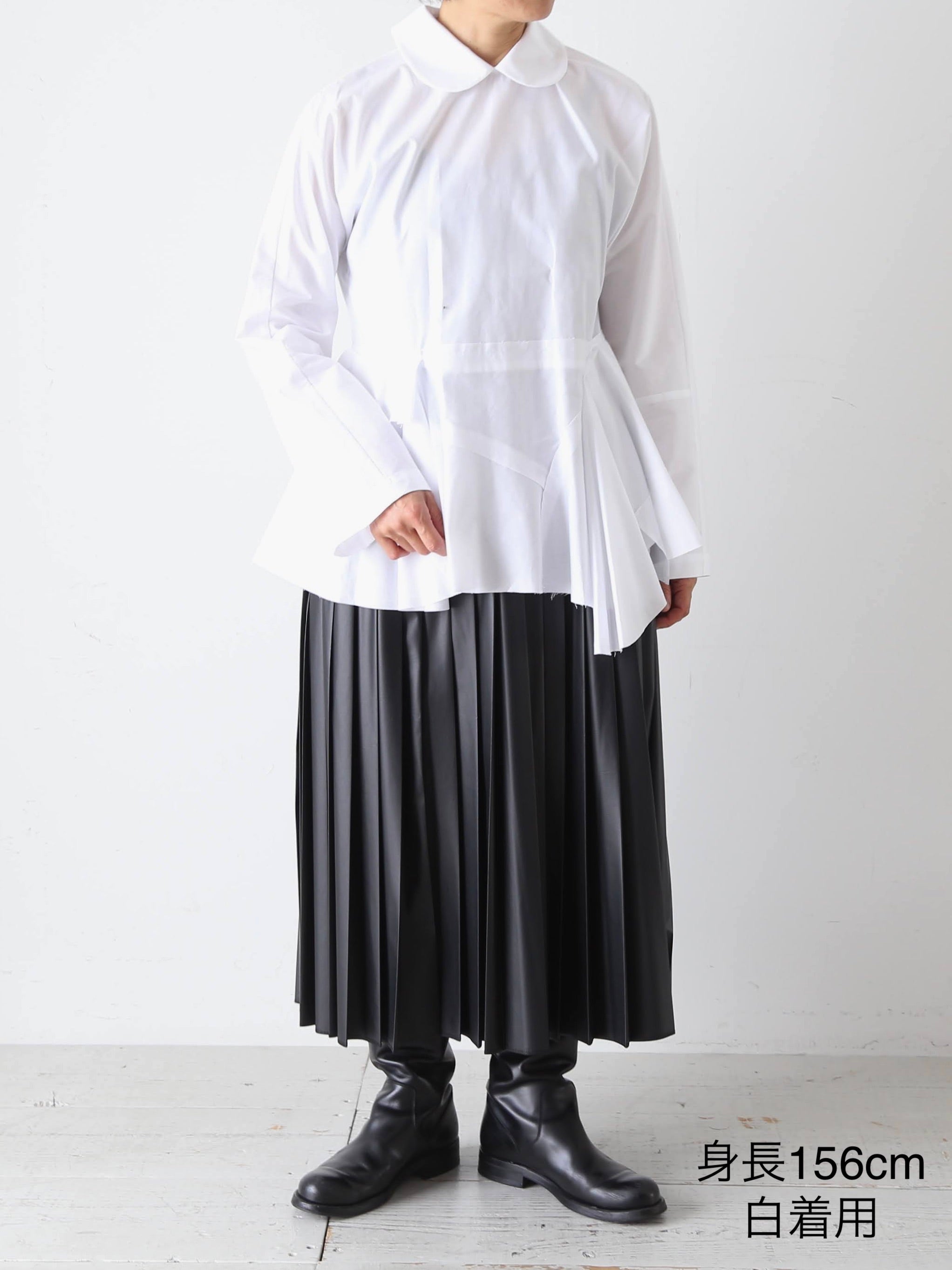 tao 綿ブロードブラウス(襟) [TP-B017-051]