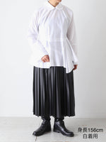 画像をギャラリービューアに読み込む, tao 綿ブロードブラウス(襟) [TP-B017-051]
