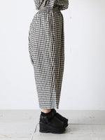 画像をギャラリービューアに読み込む, R&amp;D.M.Co- ギンガムチェックゴムパンツ [7608]
