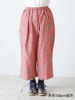 画像をギャラリービューアに読み込む, R&amp;D.M.Co- ギンガムチェックゴムパンツ [7608]
