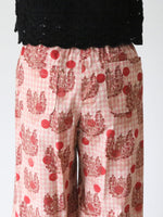 画像をギャラリービューアに読み込む, tao 綿ギンガムチェックプリントパンツ Fumi Imamura [TQ-P004-051]
