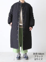 画像をギャラリービューアに読み込む, R&amp;D.M.Co- ウォータープルーフキルティングロングコート [7729]
