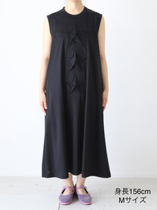 noir kei ninomiya 綿ポンチ Aラインドレス コットン100% 3Dスター – CREER
