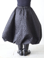 画像をギャラリービューアに読み込む, noir kei ninomiya エステルツイルキルトスカート [3P-S021-051]
