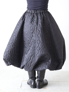 noir kei ninomiya エステルツイルキルトスカート [3P-S021-051] – CREER