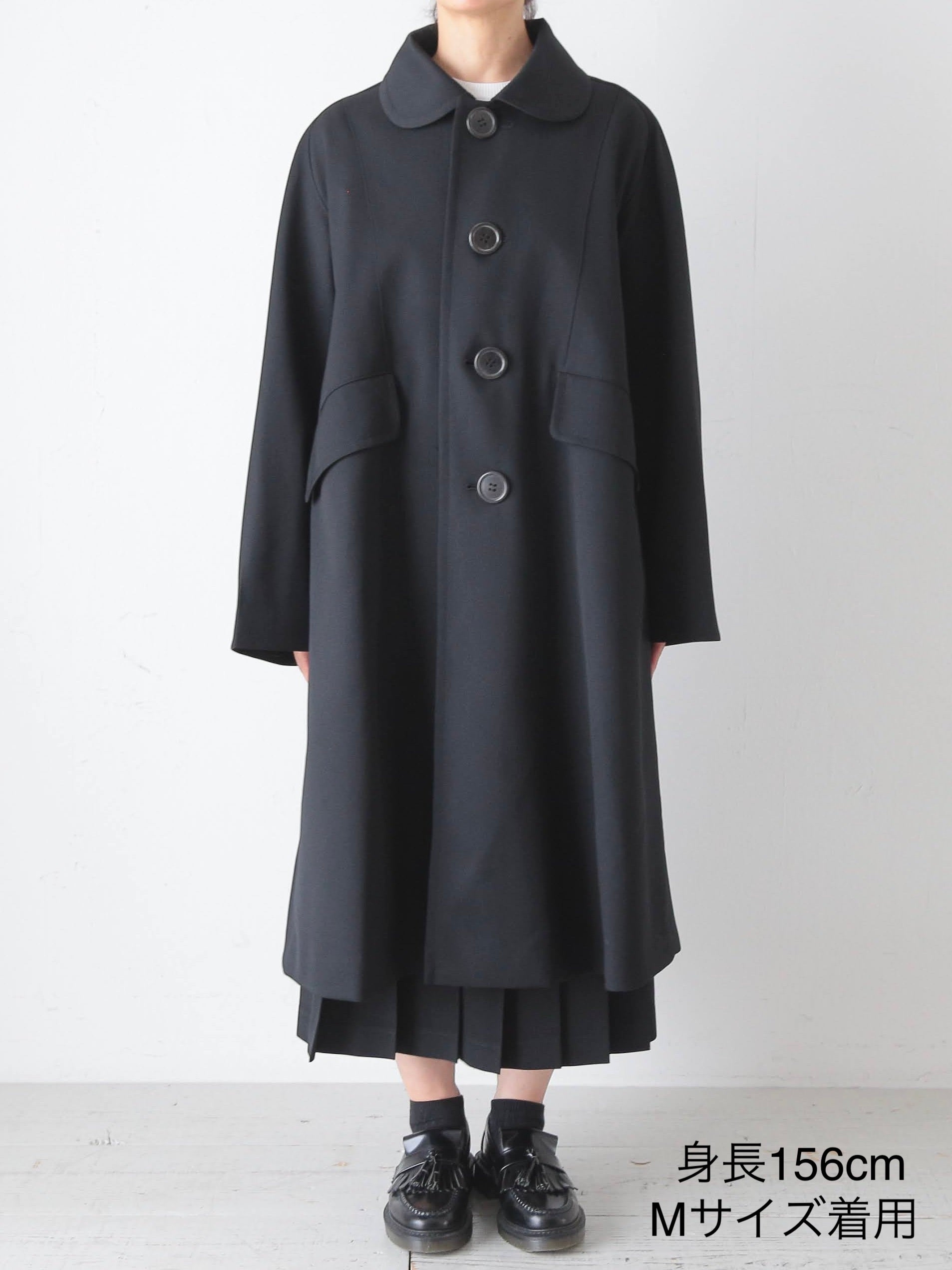 tao ウールギャバ後染めコート [TC-C101-051]