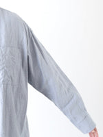 画像をギャラリービューアに読み込む, TOUJOURS バンドカラーバックギャザーシャツ [IM43LS03]
