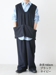 未使用級 25SS タグ付✨toujours Work Pullover ベスト TOUJOURS ワークプルオーバー ベスト コットンシルク 3色 – CREER