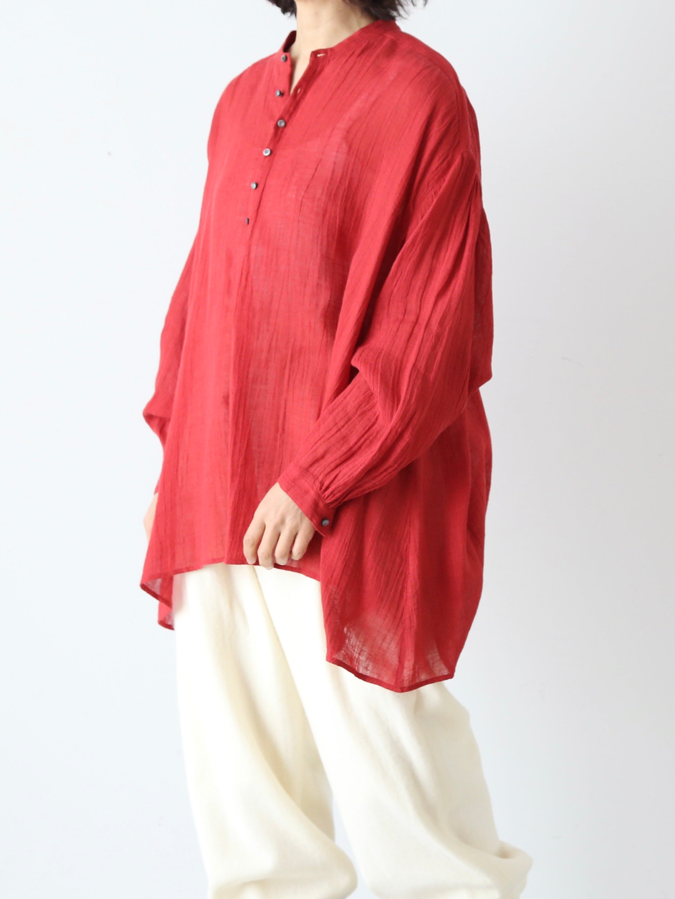 suzuki takayuki ガーゼプルオーバーブラウス [A261-04]