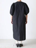 画像をギャラリービューアに読み込む, R&amp;D.M.Co- タフタビッグバルーンスリーブドレス [7666]
