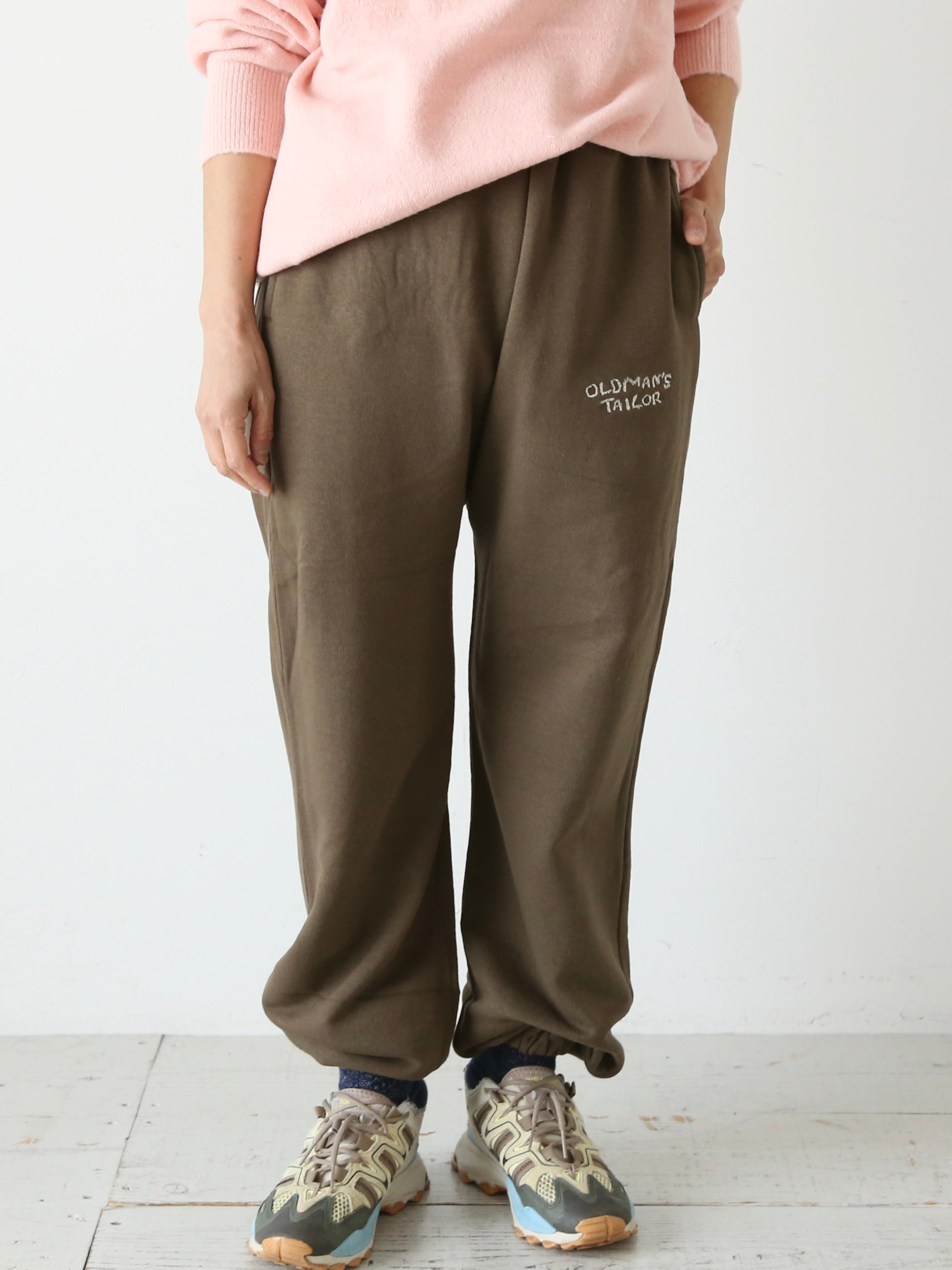 OLDMAN'S TAILOR OMTエンブロイダリースウェットパンツ[m1334]