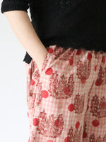 画像をギャラリービューアに読み込む, tao 綿ギンガムチェックプリントパンツ Fumi Imamura [TQ-P004-051]
