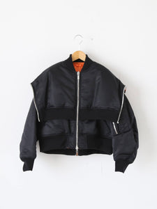 noir kei ninomiya ナイロンツイル ジャケット MA-1 リバーシブル