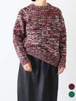 画像をギャラリービューアに読み込む, Masnou design クルーネックセーター [Tj-6]
