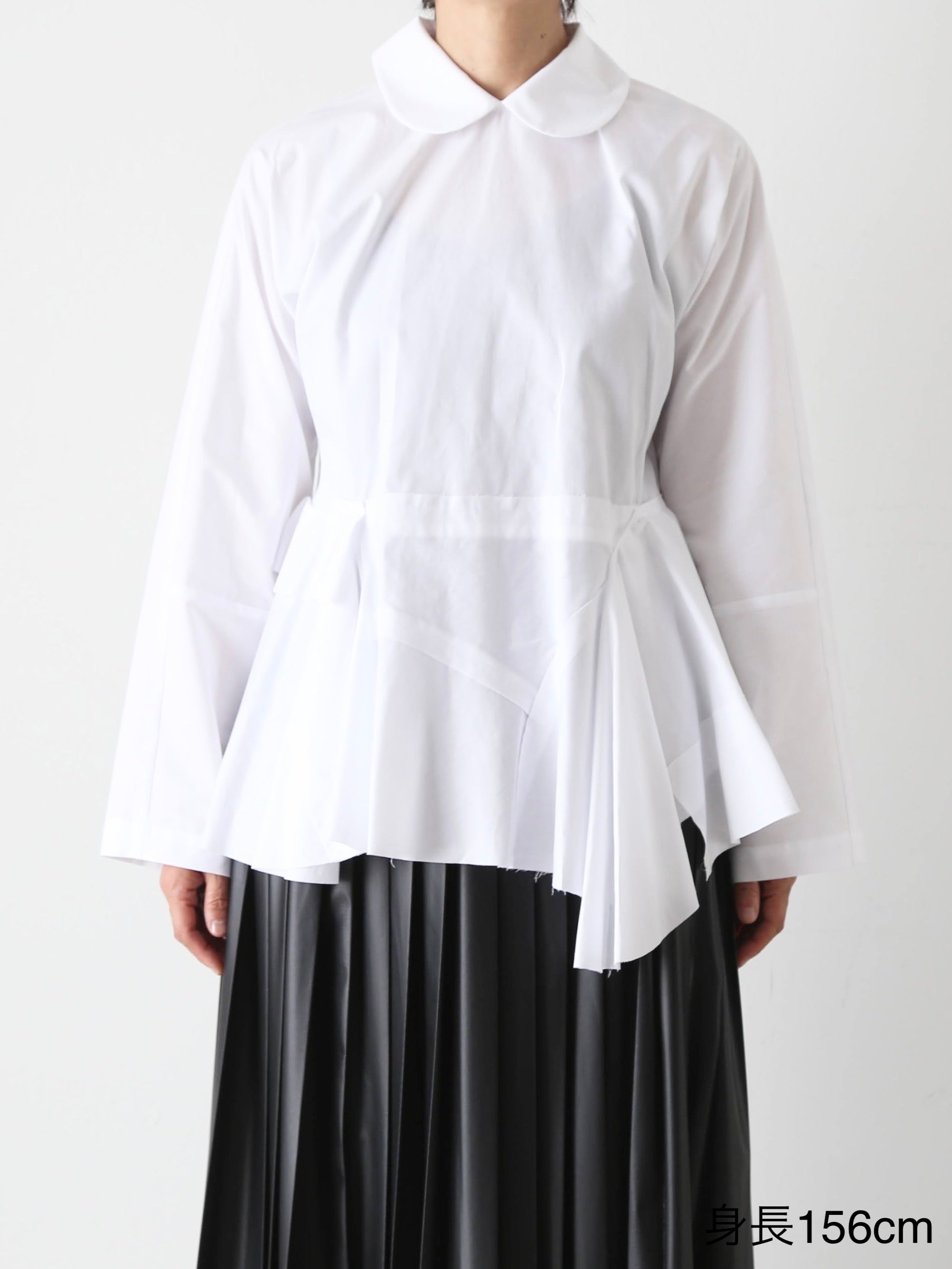 tao 綿ブロードブラウス(襟) [TP-B017-051]