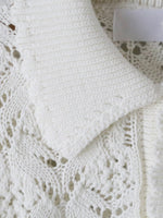 画像をギャラリービューアに読み込む, tao  綿透かし柄MIXニット [TQ-N014-051]
