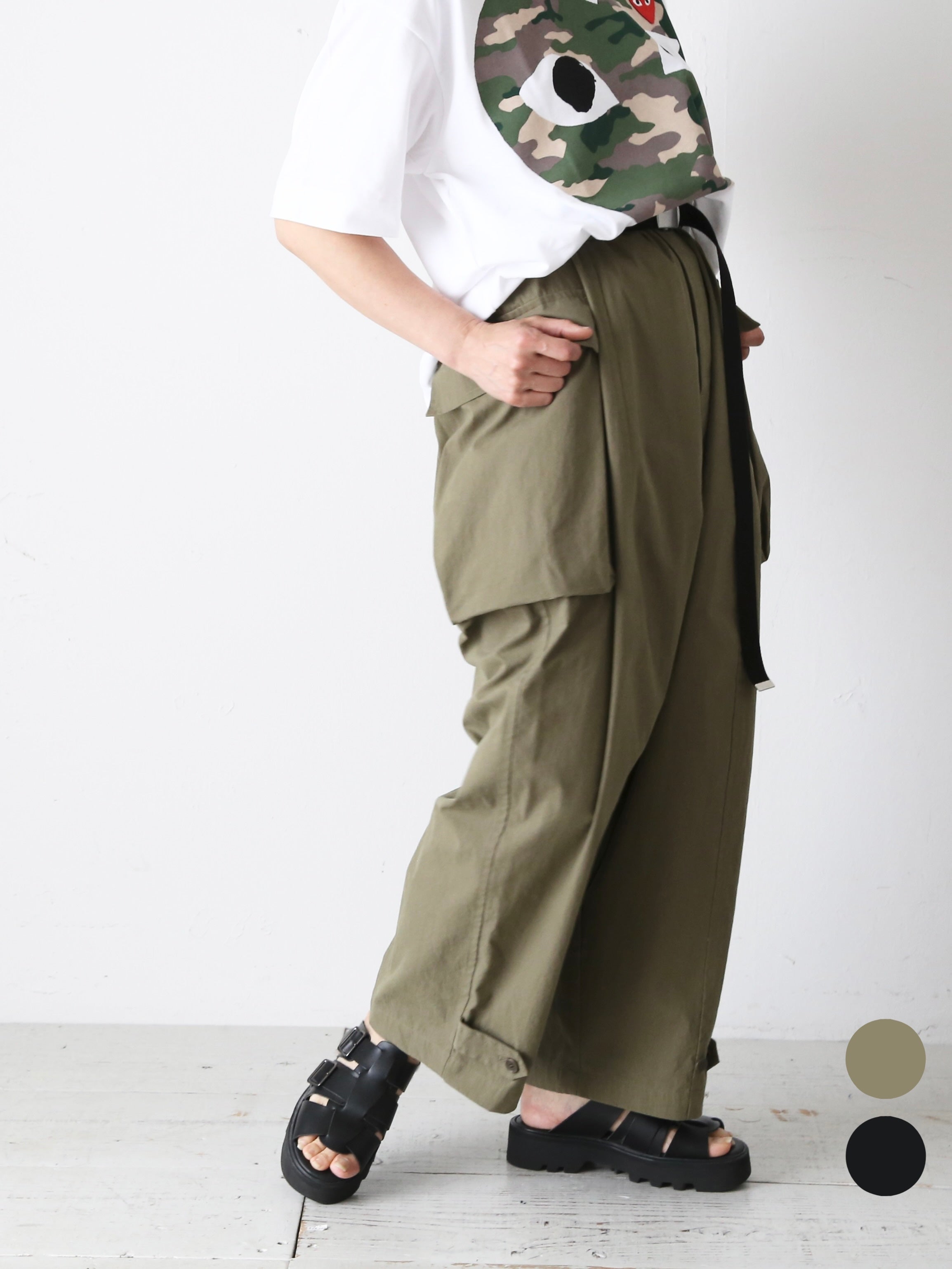 Veritecoeur ピーチスキン カーゴパンツ コットンナイロン 微起毛 – CREER
