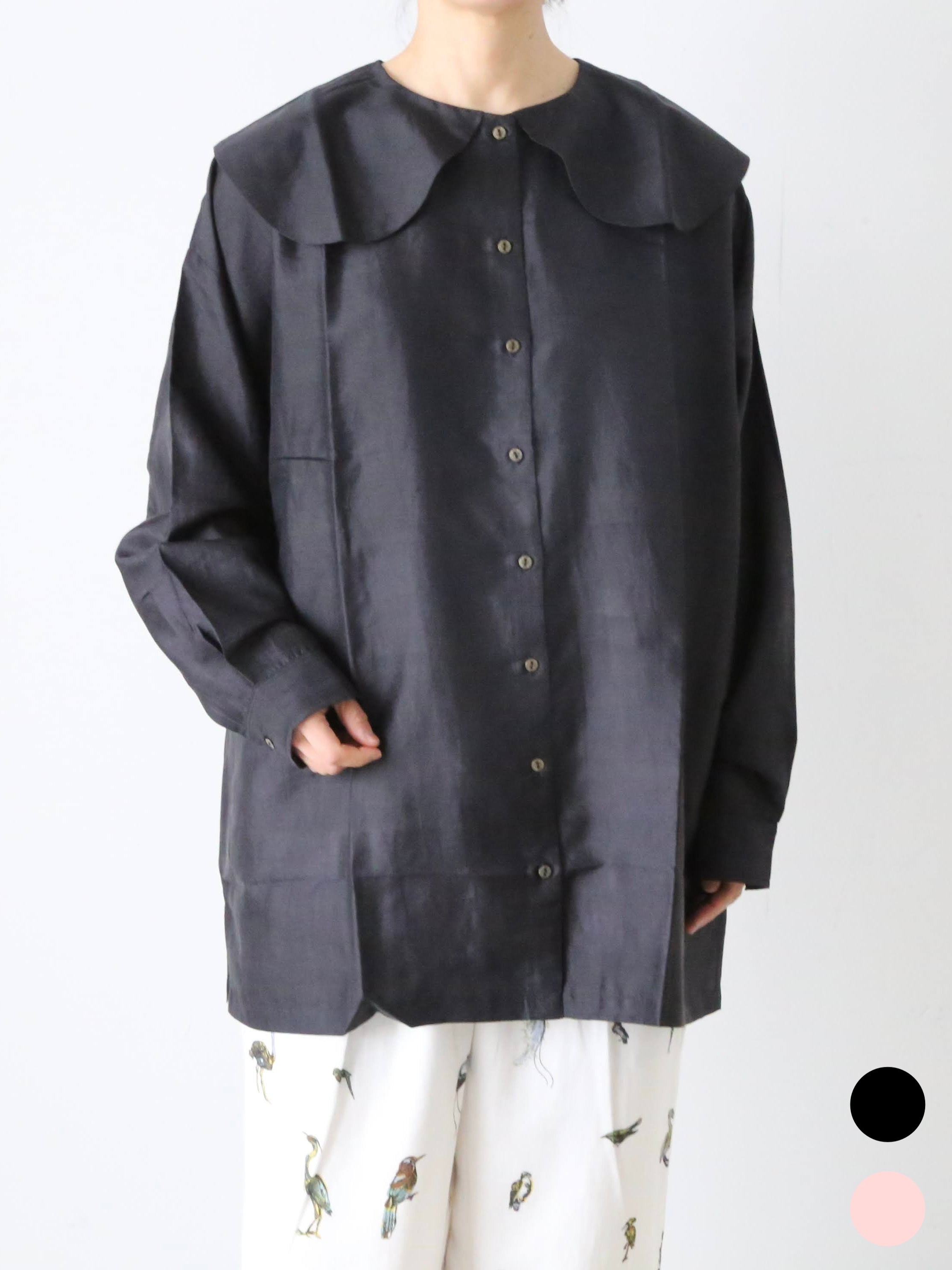 #BUNON ブラウス ブノン BUNON ブノン : Frill Flare Blouse フリルフレームブラウス | BUNON