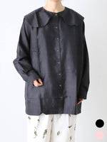 画像をギャラリービューアに読み込む, BUNON ラウンドカラーブラウス [BN2552]
