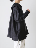 画像をギャラリービューアに読み込む, BUNON ラウンドカラーブラウス [BN2552]
