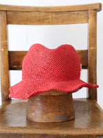 Load image into Gallery viewer, Muhlbauer Paper Hat (Red/Ecru)
