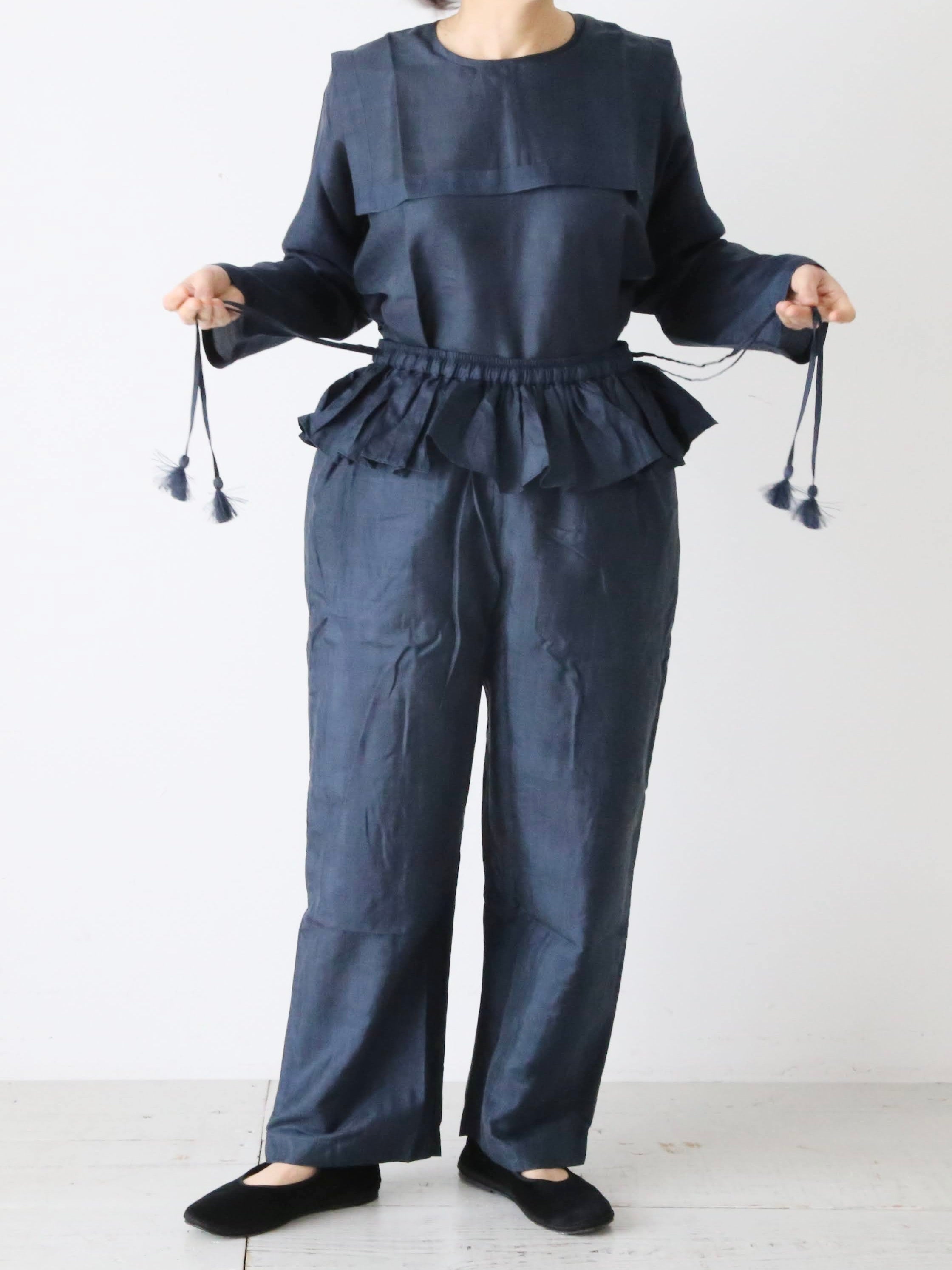 ブノン　パンツ BUNON ブノン インド手紡ぎカディ 手刺繍 フラップパンツ – CREER