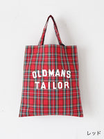 画像をギャラリービューアに読み込む, OLDMAN'S TAILOR OMT プリントチェックミニトートバッグ [m1552]
