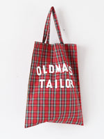 画像をギャラリービューアに読み込む, OLDMAN'S TAILOR OMT プリントチェックトートバッグ [m1551]
