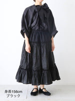 画像をギャラリービューアに読み込む, BUNON リボンビッグブラウス [BN2601]
