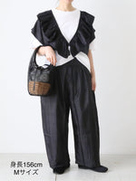 画像をギャラリービューアに読み込む, BUNON ワイドベルトパンツ [BN5002]
