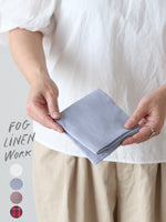 画像をギャラリービューアに読み込む, fog linen work リネンハンカチ [LBH125]
